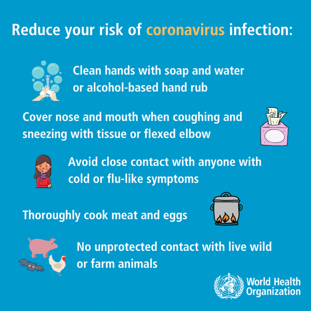 Precaution to stop coronavirus infection